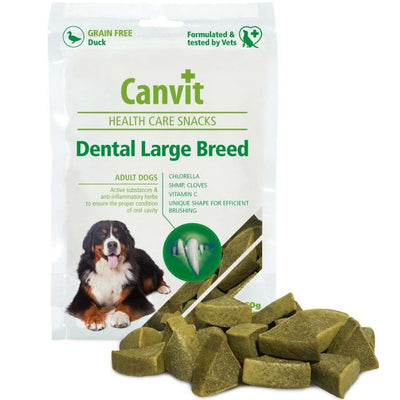 CANVIT Dental Large  poslastica za pse s Pacetinom, bez zitarica 250g
