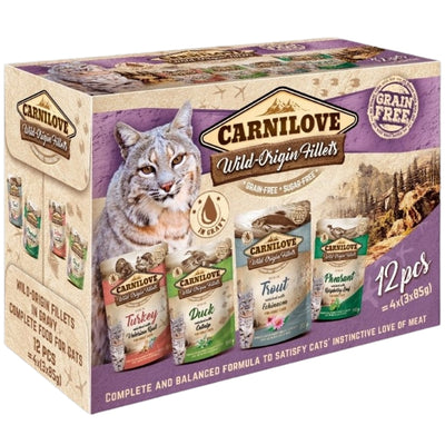 CARNILOVE Cat, fileti u sosu Multipack, bez zitarica, (12x85g) 1020g