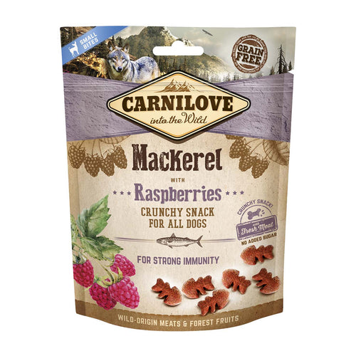 CARNILOVE Crunchy hrskava poslastica za pse, sa skusom i malinama, 200g