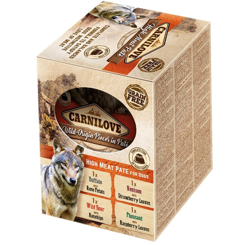 CARNILOVE Dog, Multipack, pasteta bez zitarica, (4x300g) 1200g