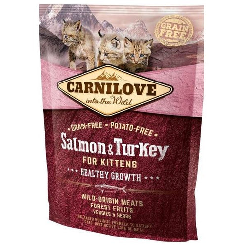 CARNILOVE KITTEN Losos i curetina, bez zitarica