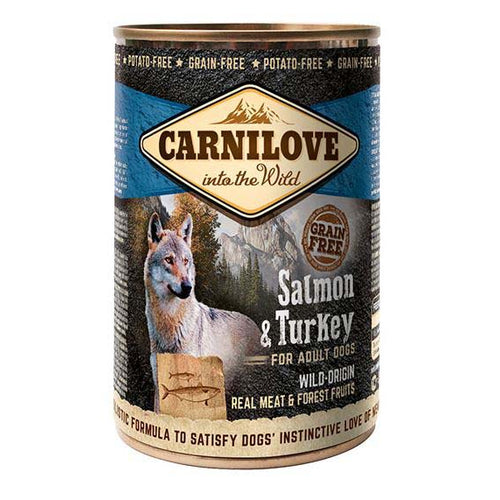 CARNILOVE Losos i curetina, komadi pravog mesa u pasteti, 400g