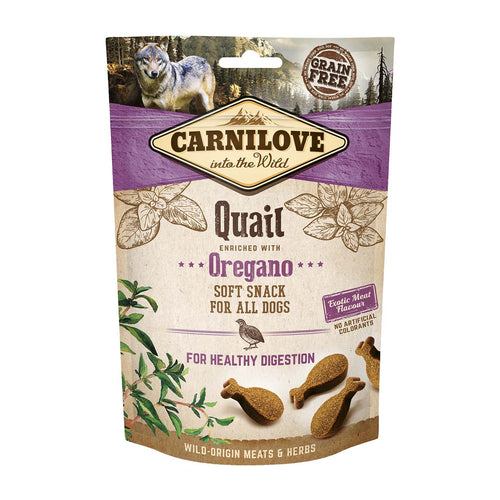 CARNILOVE SemiMoist meka poslastica za pse, s prepelicom i origanom, 200g