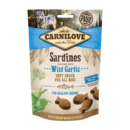 CARNILOVE SemiMoist meka poslastica za pse, sa sardinom i belim lukom, 200g