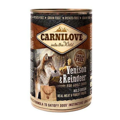 CARNILOVE Srnetina i irvas, komadi pravog mesa u pasteti, 400g