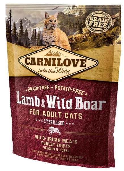 CARNILOVE Sterilised, Jagnjetina i vepar, bez zitarica
