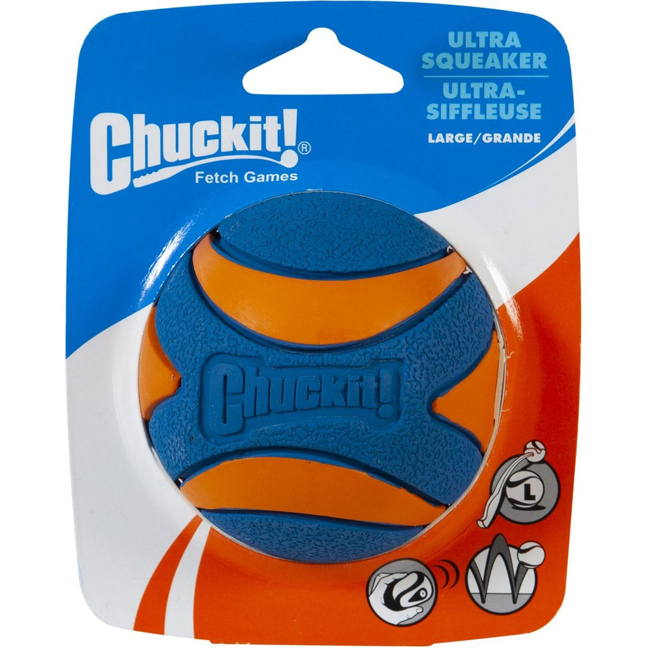 CHUCKIT! Igracka za pse Lopta Ultra, zvucna, L, 8cm