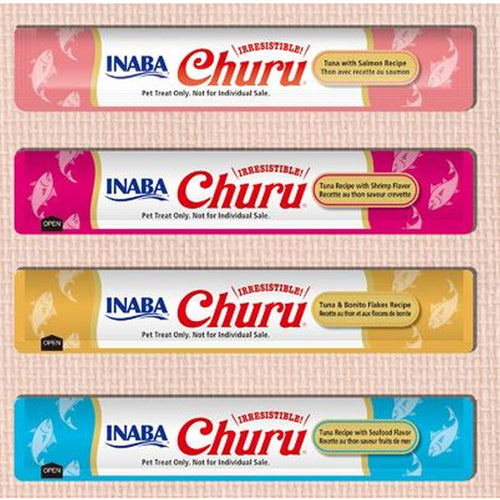 CHURU Box krema za macke, morski plodovi u cetri vrste sosa, 14g 1kom