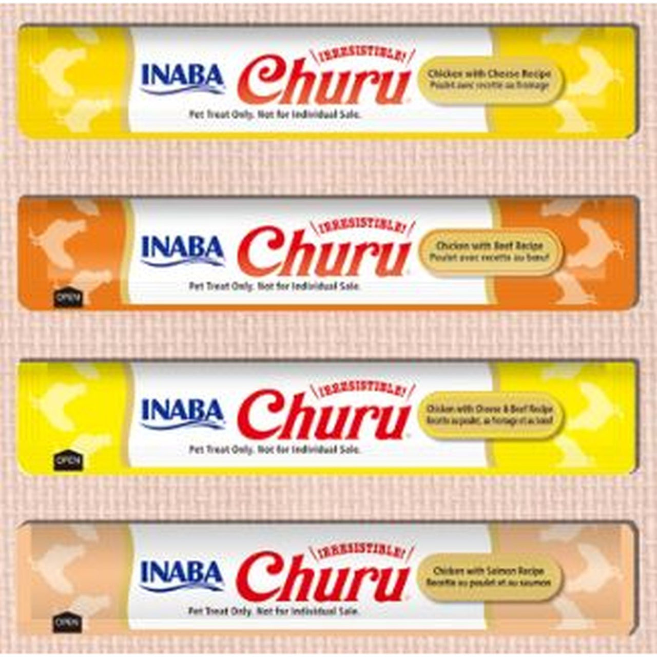 CHURU Box krema za macke, piletina i govedina u cetri vrste sosa, 14g 1kom