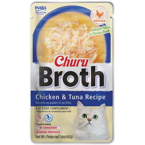 CIAO Broth za macke, piletina i tunjevina u corbi, 40g