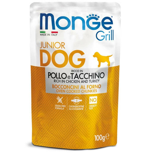 Monge Dog Grill sos piletina/curetina Puppy&Junior 100g