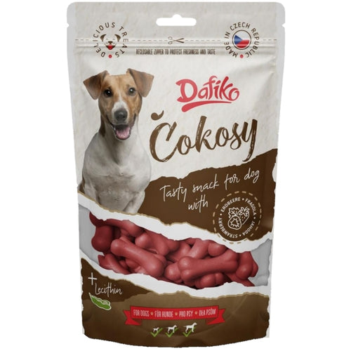 DAFIKO Poslastica za pse Cokosy sa jagodom, 120g