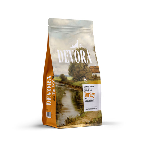 DEVORA Cat Grain Free, curetina s piletinom i pacetinom, 2kg