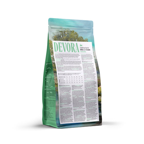 DEVORA Cat KITTEN Grain Free, curetina sa piletinom i pacetinom, 2kg