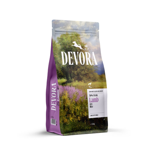 DEVORA Poluvlazna Hrana za pse, s jagnjetinom i pirincem, 1,5kg