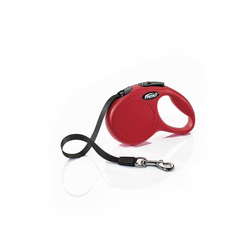 FLEXI Povodac za pse sa regulacijom New Classic Mini sa trakom Crveni 3m/do 12kg