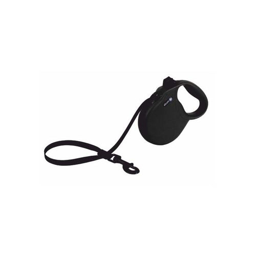 OUTLET ALCOTT Povodac za pse na regulaciju Wandered, traka, Crni S 5m/do 20kg
