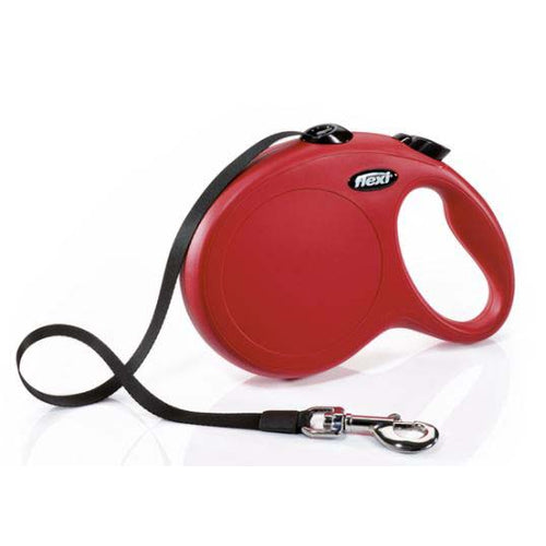 FLEXI Povodac za pse sa regulacijom New Classic sa trakom Crvnei 8m/ do 50kg