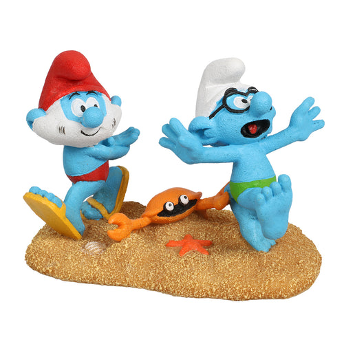 DUVO+ Dekoracija za akvarijum  Smurfs Beach Papa and Brainy 11,5x6,8x8cm