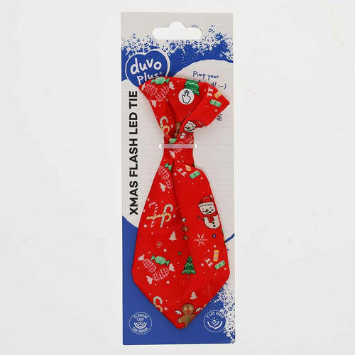 DUVO+ Kravata za pse Flash Led  Crvena