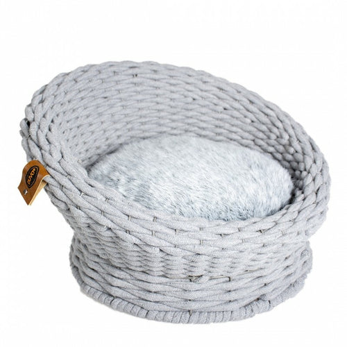 DUVO+ Sofa za ljubimce Oyster In Cotton Rope 49X49X28cm siva
