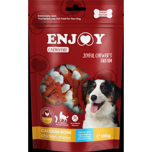 ENJOY Carnivore Calcium Poslastica za pse koskice s piletinom