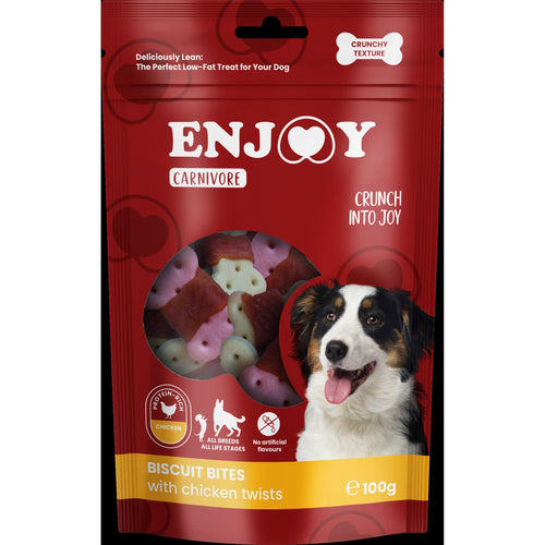 ENJOY Carnivore Poslastica za pse biskviti s piletinom