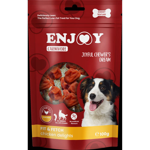 ENJOY Carnivore Poslastica za pse Fit&Fetch s piletinom