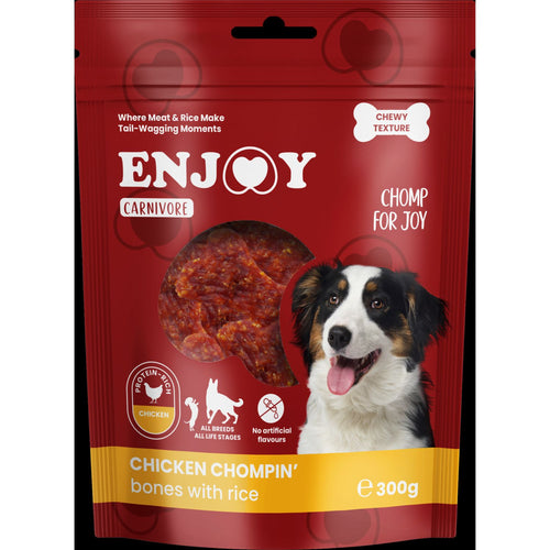 ENJOY Carnivore Poslastica za pse koskice s piletinom i pirincem, 300g