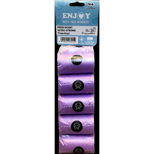 ENJOY Higijenske kesice za izmet Ultra Strong, mirisne, 10 rolni x 20 kesica