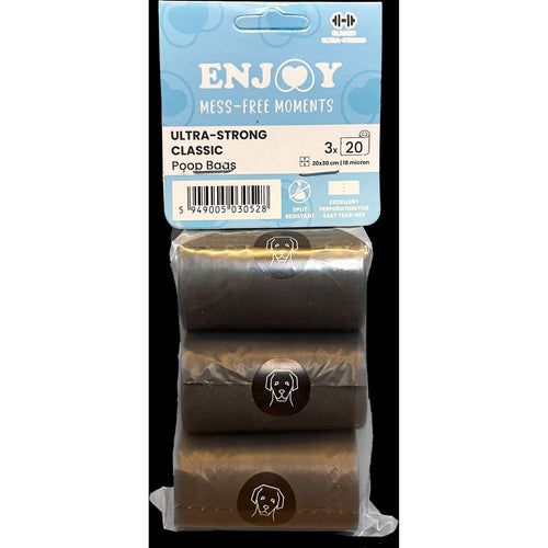 ENJOY Higijenske kesice za izmet Ultra Strong Classic, 3 rolne x 20 kesica