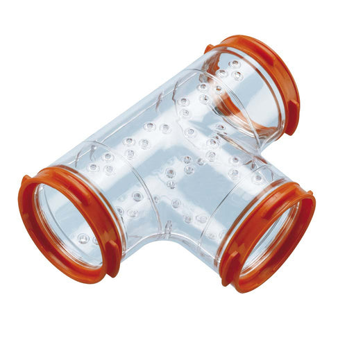 FERPLAST Igracka za glodare Tunel T plasticni, Transparentni fi 6 cm