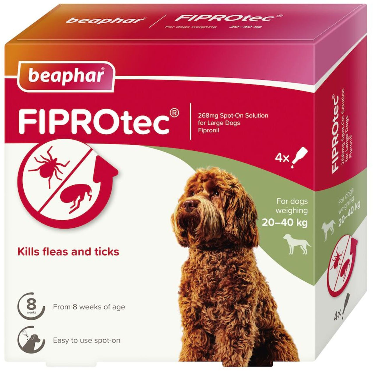 FIPROtec (Beaphar) Ampula SpotOn za pse L, 268mg, 20-40kg