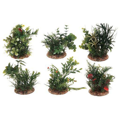 FLAMINGO Bilje za akvarijum sa postoljem, plasticno, raznih oblika