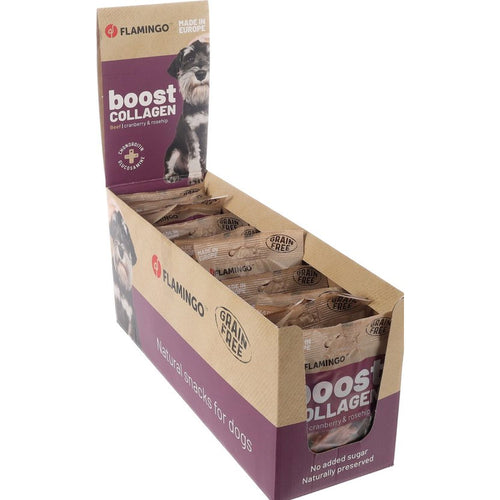 FLAMINGO Boost Collagen Crisps Poslastica za pse s govedinom, bez zitarica, 60g