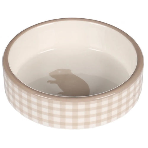 FLAMINGO Cinija za glodare Mylo, keramicka, motiv hrcak, 100ml, 8,5x3cm
