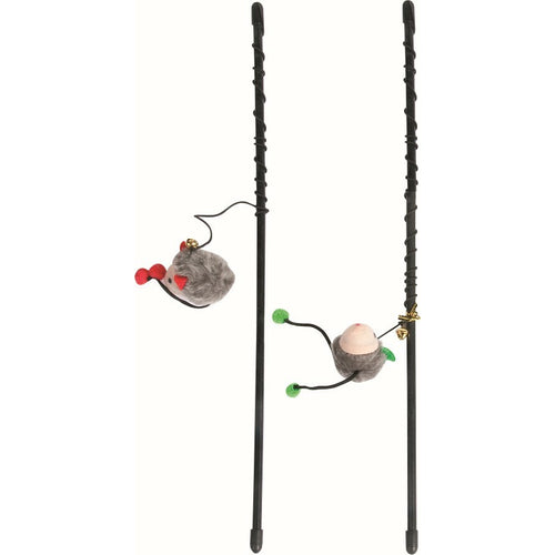 FLAMINGO Igracka za macke Mahalica sa plisanim misem 50cm