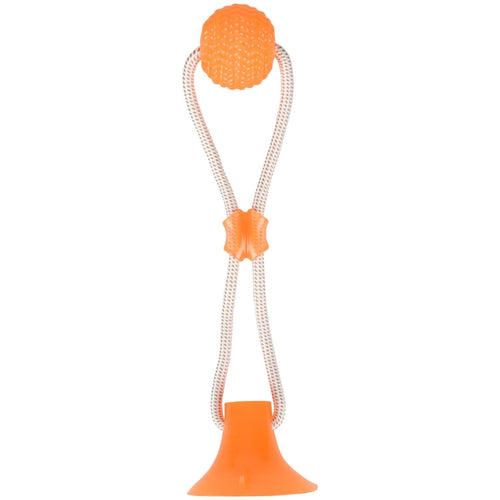 FLAMINGO Igracka za pse DT TPR Zuki lopta with suction cup orange