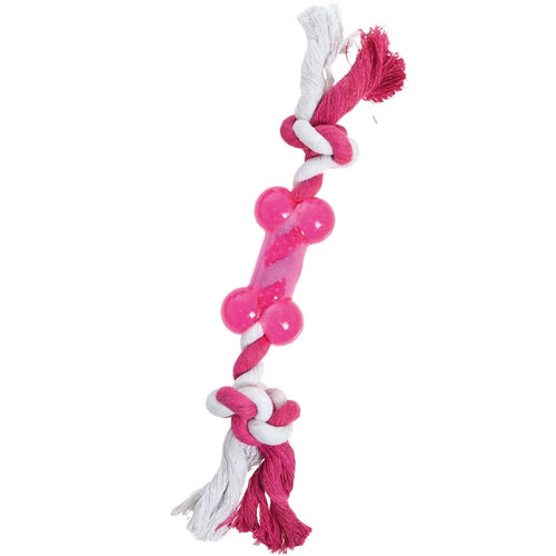 FLAMINGO Igracka za pse Kost Good4Fun plutajuca sa kanapom, TPR 9cm, raznih boja