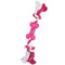 FLAMINGO Igračka za pse Kost Good4Fun plutajuća sa kanapom, TPR 9cm, raznih boja