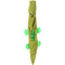 FLAMINGO Igračka za pse Krokodil Lana zeleni 55,5x15cm