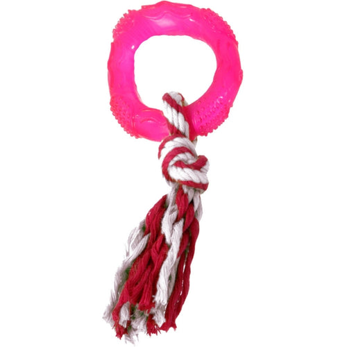 FLAMINGO Igracka za pse Krug Good4Fun plutajuca, TPR 8cm, raznih boja