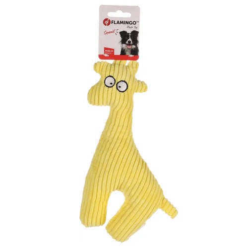 FLAMINGO Igracka za pse Pebbles Zirafa, zvucna, 27cm