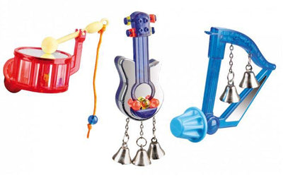 FLAMINGO Igracka za ptice Muzika 8cm, raznih oblika 