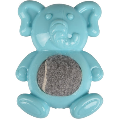FLAMINGO Igracka za stenad PUPPY Slon od gume, Plava, 9,5x7,2cm
