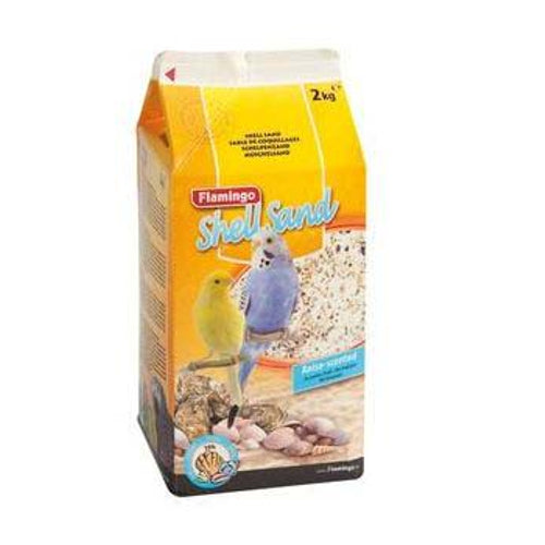 FLAMINGO Pesak za ptice sa skoljkama (15%) i mirisom anisa, Beli 2kg