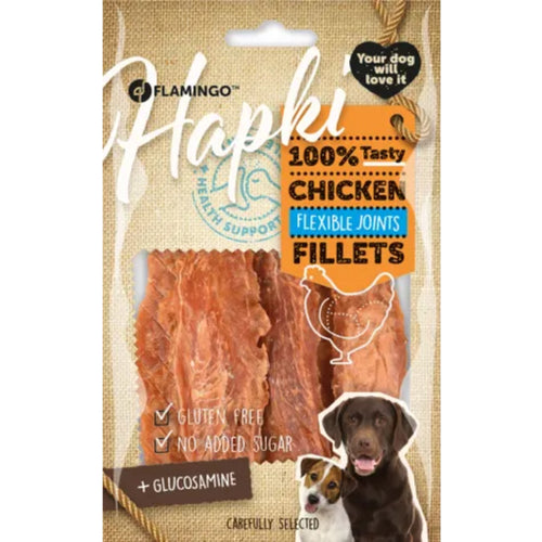 FLAMINGO Poslastica za pse Hapki, Flexible Joints, fileti piletine, 85g