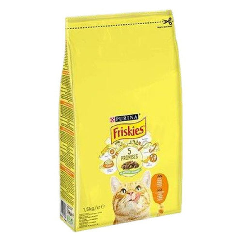 FRISKIES Briketi za macke Adult Piletina i Povrce 1,5kg