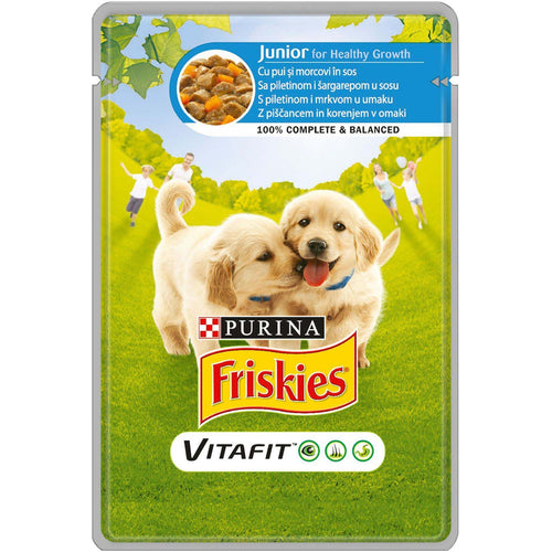 FRISKIES Kesica za stenad JUNIOR Piletina i Sargarepa u sosu 100g