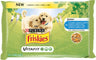 FRISKIES Multipack za štenad JUNIOR Piletina i Grašak u želeu 4x100g